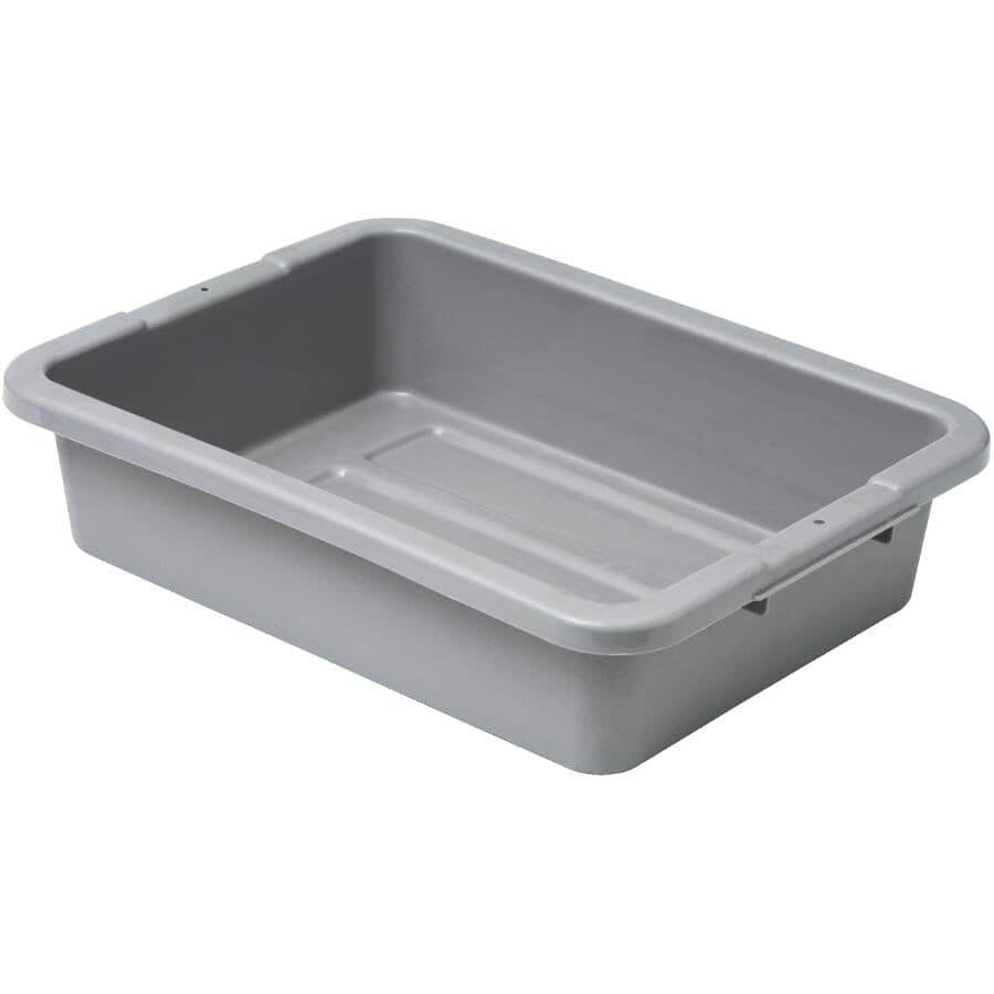 17.5L 20" x 15" x 5" Grey Business Utility Tote Box