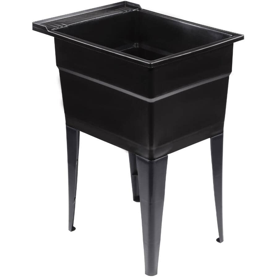 18" x 24.5" Polypropylene Laundry Tub - Black