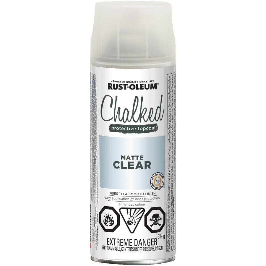 Chalked Protective Topcoat Spray - Matte Clear, 340 g