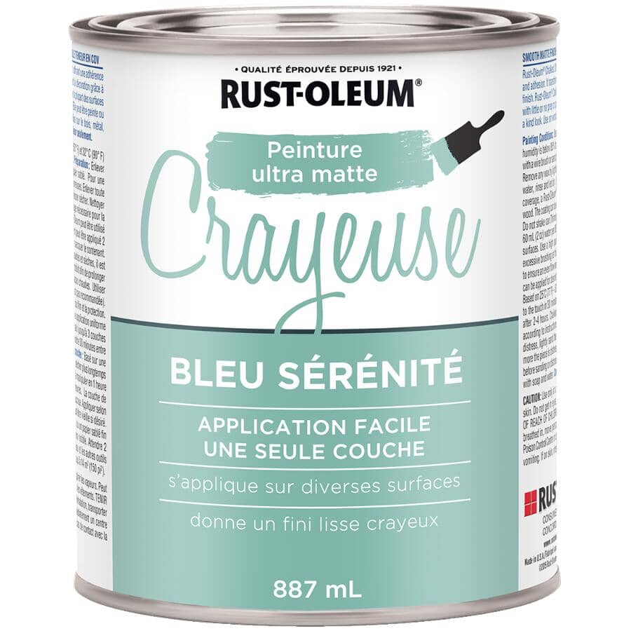 Chalked Ultra Matte Paint - Serenity Blue, 887 ml
