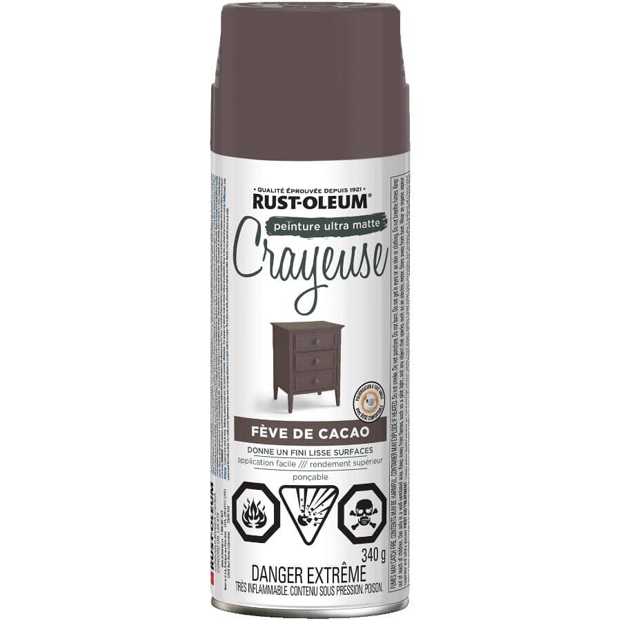 Chalked Ultra Matte Spray Paint - Cocoa Bean, 340 g