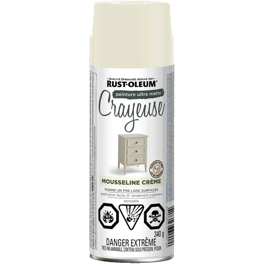Chalked Ultra Matte Spray Paint - Chiffon Cream, 340 g