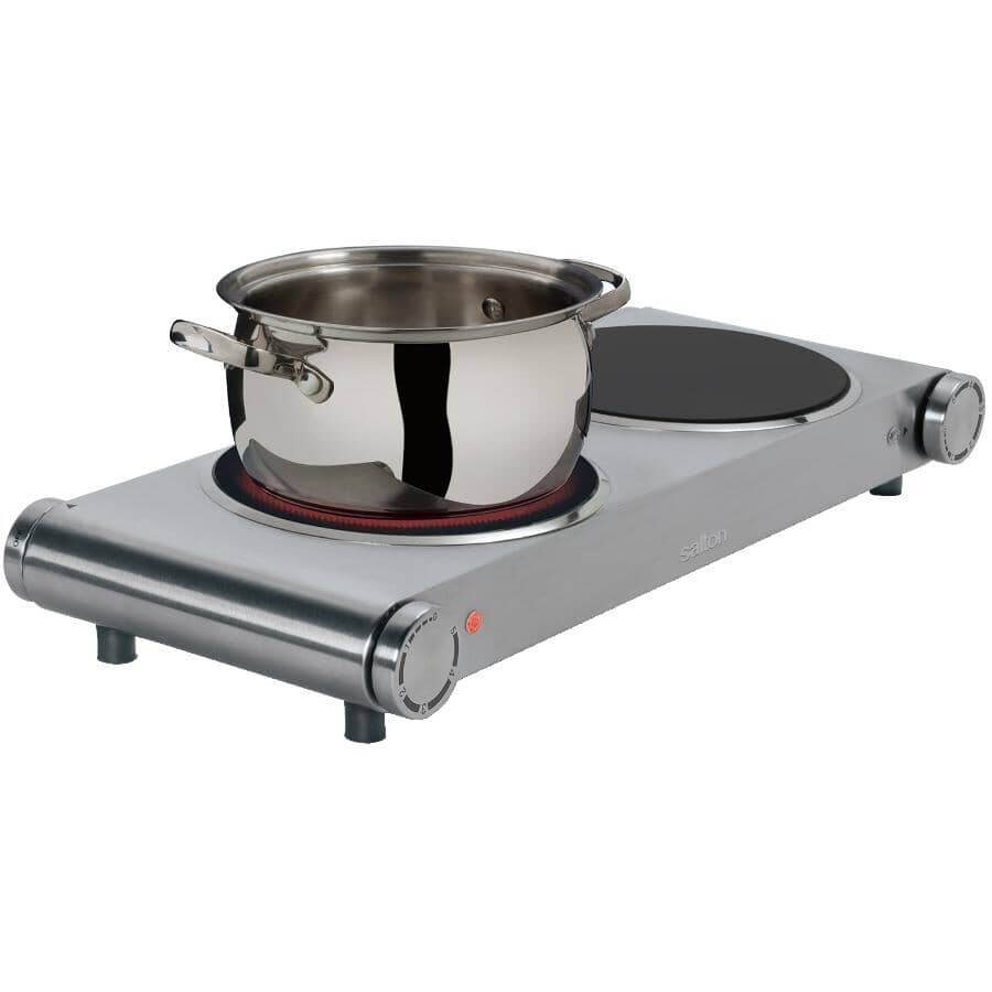 Double Infrared Cooktop (HP1269) - Stainless Steel