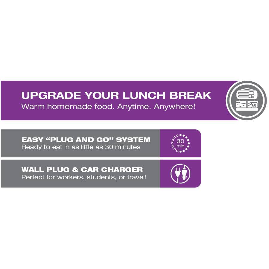 Electric Lunch Box - Black, 1.5 L