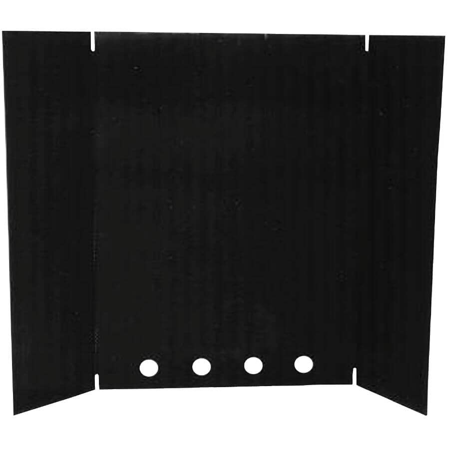 Freestanding Folding Black Stove Pipe Heatshield