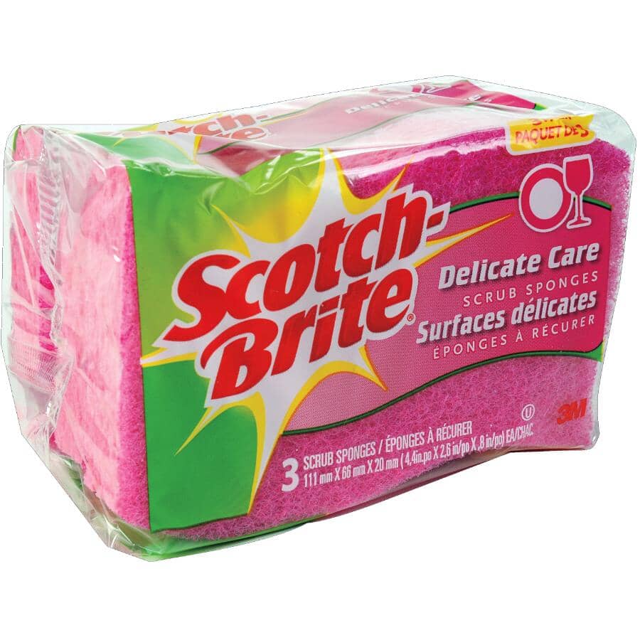 3 Pack Delicate Duty Scrub Sponges