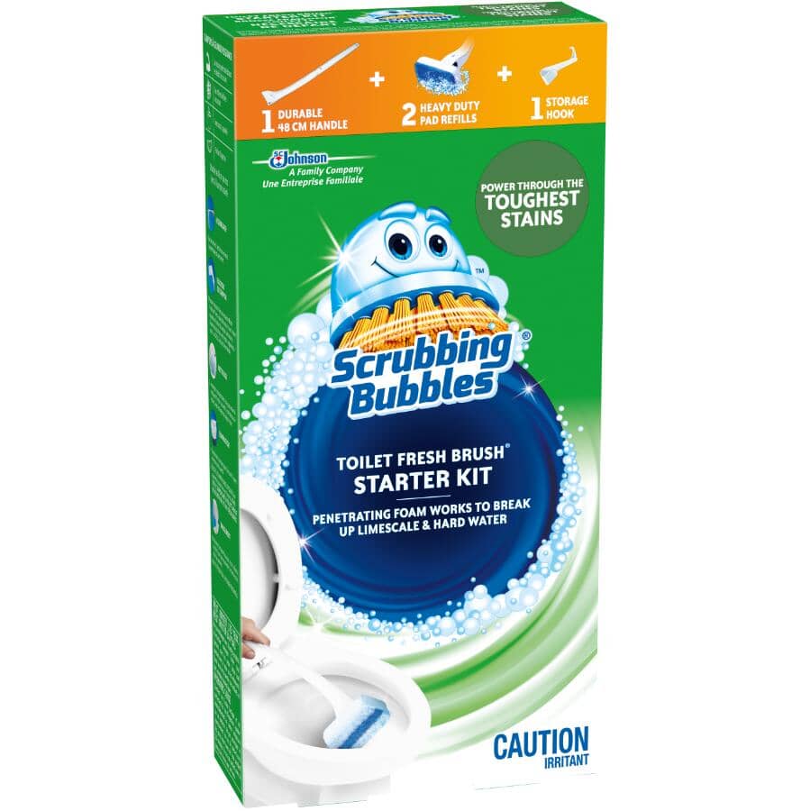 Fresh Toilet Brush with 2 Flushable Refills