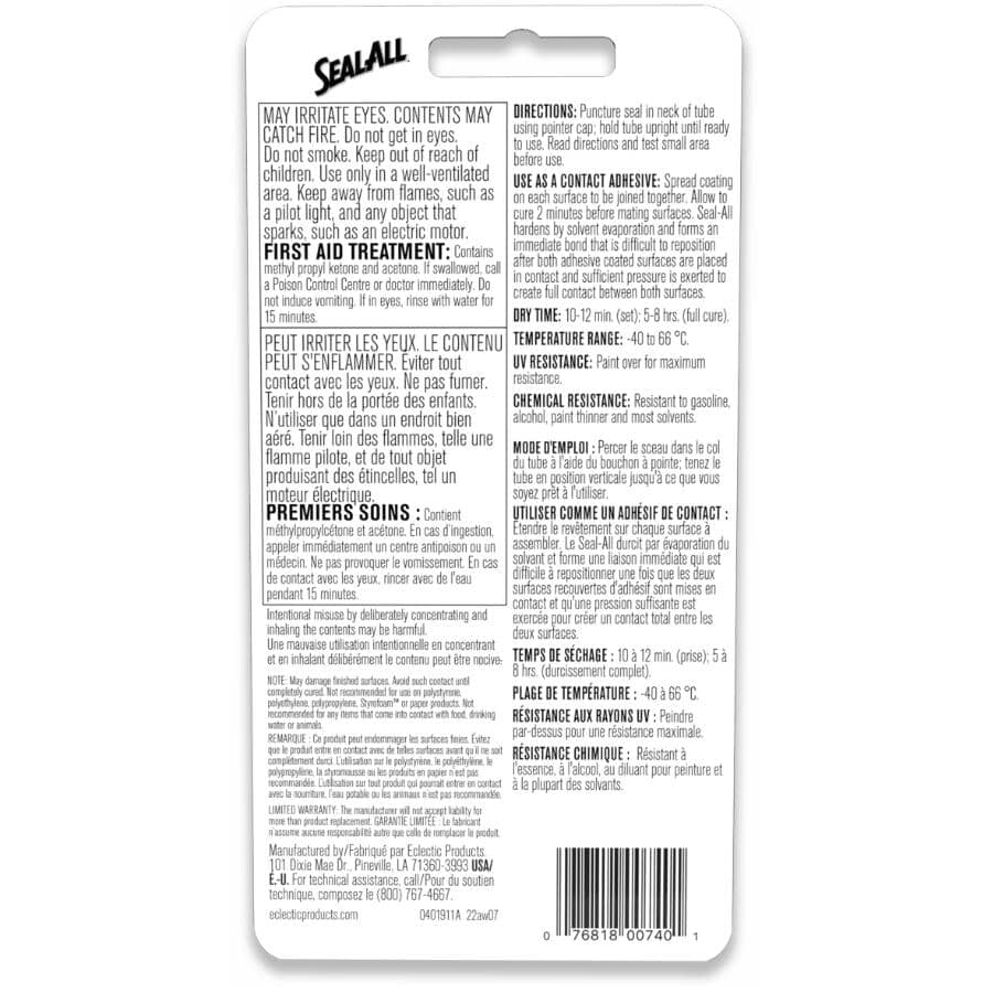 Automotive Contact Adhesive & Sealant - Clear, 29.5 ml