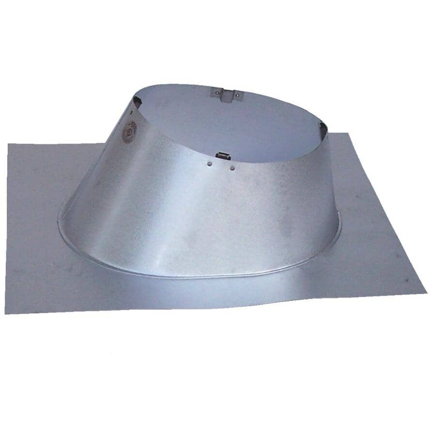 6" Insulated Galvalume Roof Flashing - 0/12 - 6/12 Pitch, 2" Insulation