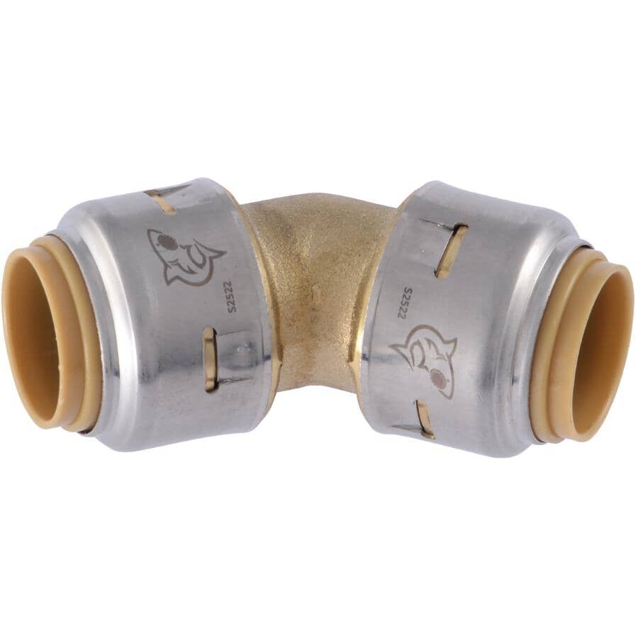 1/2" Push Fit Brass 45 Degree Elbow