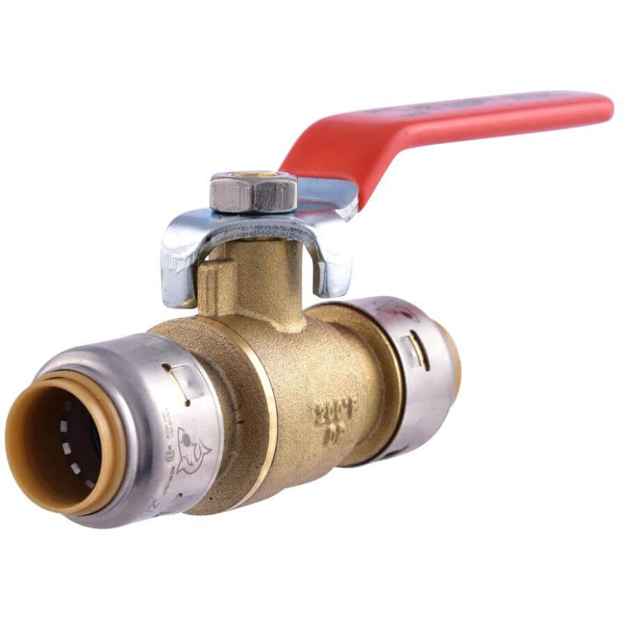 1/2" Push Fit Brass Ball Valve