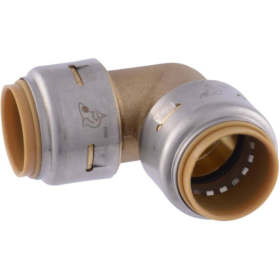 3/4" Push Fit Brass 90 Degree Elbow