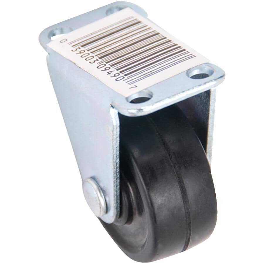 1-1/2" Rubber Rigid Plate Caster