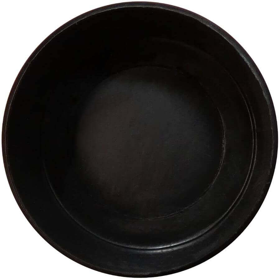 1" Black Plastic Furniture Leg Tips - 4 Pack