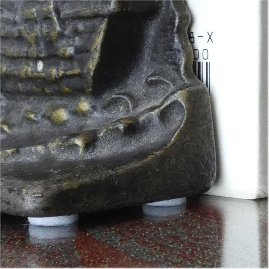 3/8" Medium Duty Felt Pads - White, 75 Pack