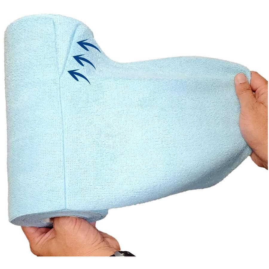 Microfibre Cloths - Grey, 12" x 12", 40 Sheets per Roll