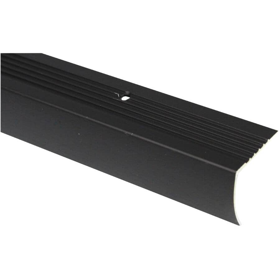 1-1/8" x 3' Hammered Antique Bronze Stair Nose Moulding