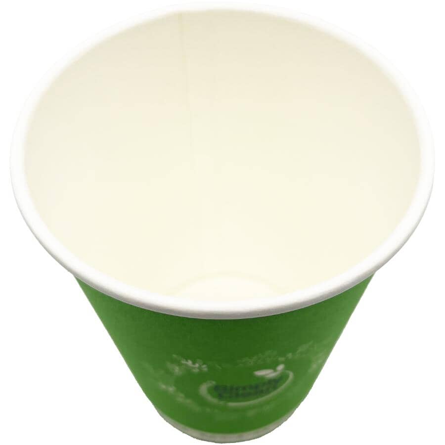 Compostable Cold Beverage Cups - Green, 12 oz, 20 Pack