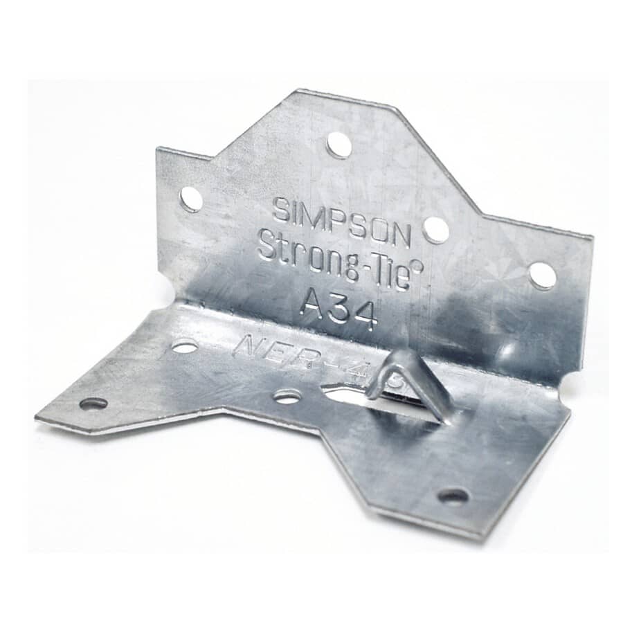 2-1/2" G185 18 Gauge 'A' Framing Angle - ZMAX Finish