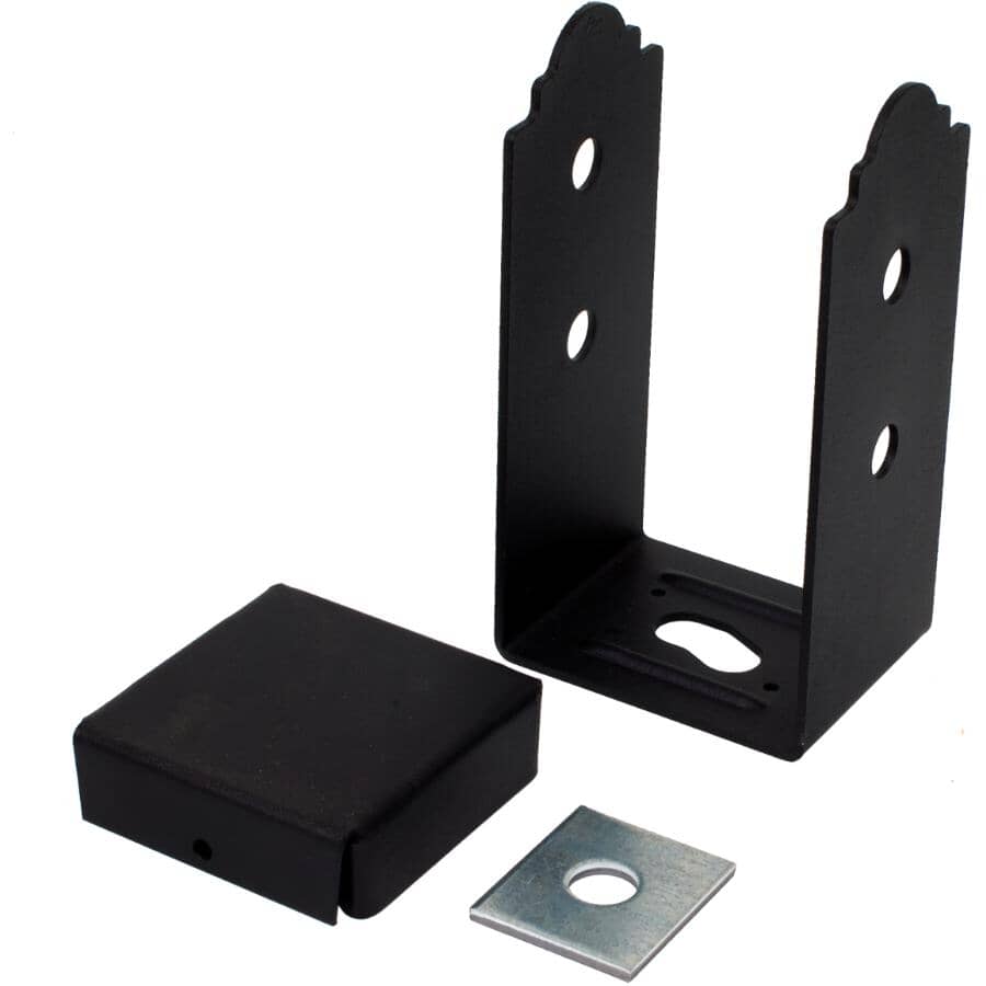 4" x 4" Mission Adjustable Post Base - ZMAX Finish