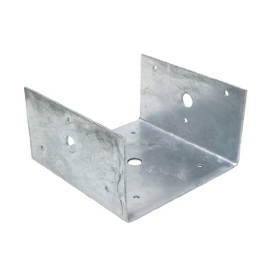 6" x 6" 12 Gauge Galvanized Half Base Post Cap