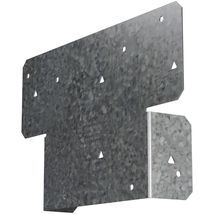 6" x 6" G185 Post Beam Cap - 18 Gauge + ZMAX Finish