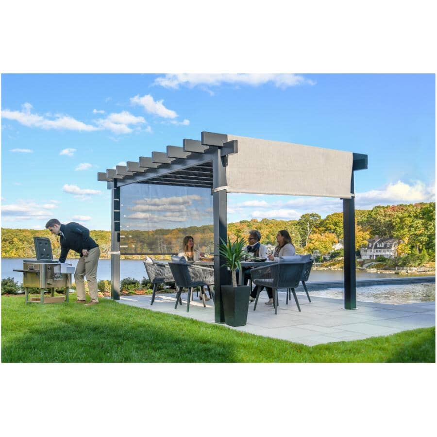 10' x 13' Yamba Aluminum Pergola - Black
