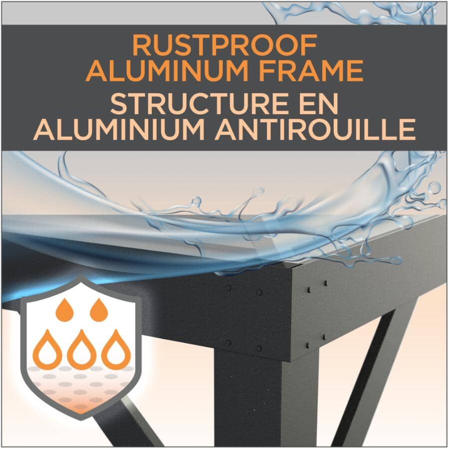 10' x 13' Yamba Aluminum Pergola - Black