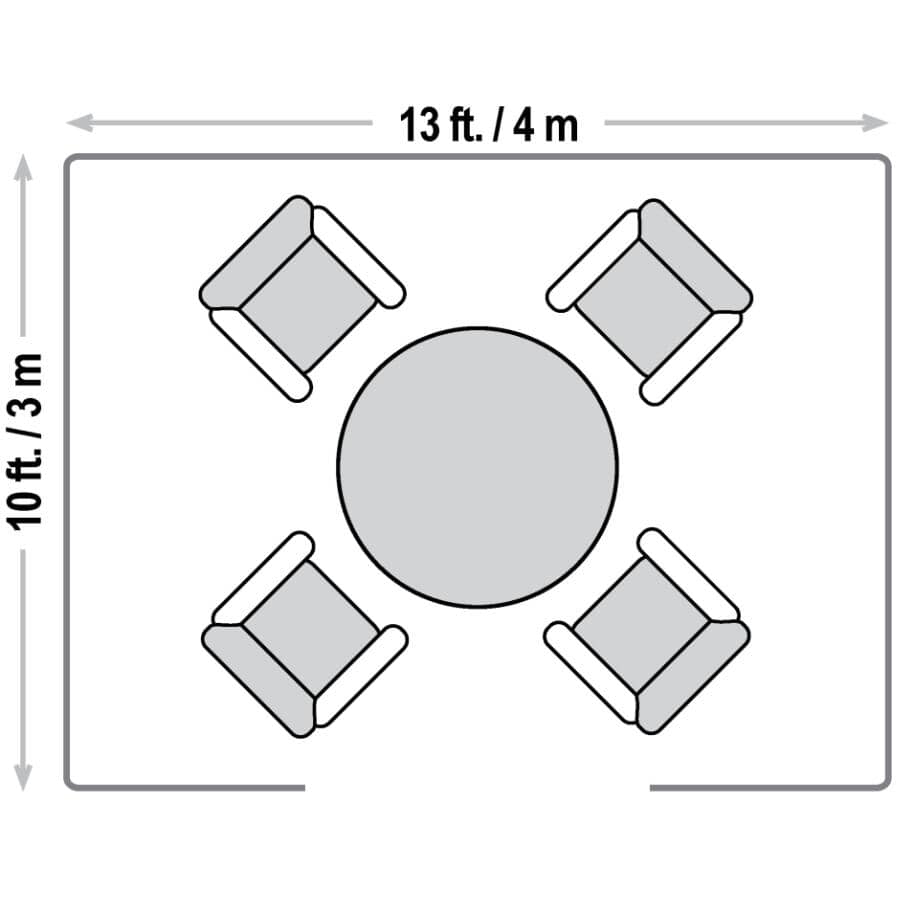 10' x 13' Yamba Aluminum Pergola - Black