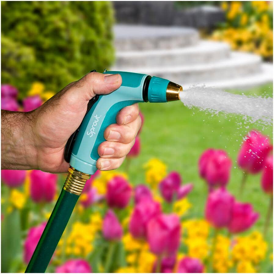 7 Pattern Spray Nozzle and Adjustable Tip Nozzle Set - Green