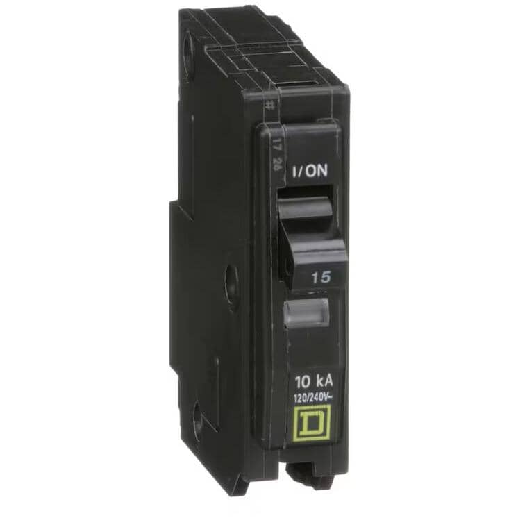 Single Pole Circuit Breaker - 15 Amp Plug-On