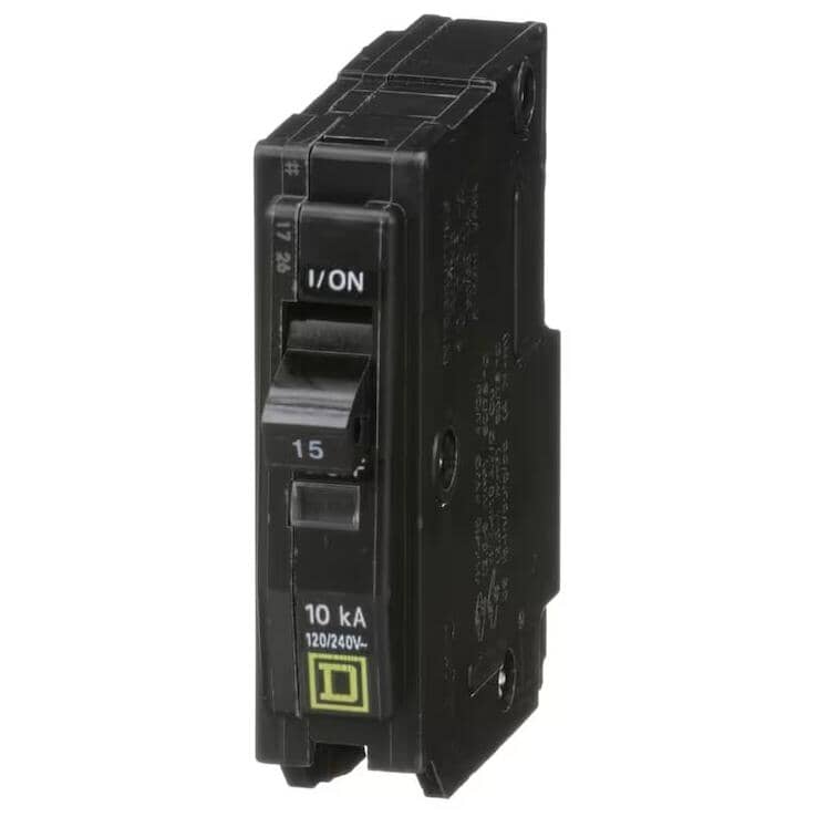 Single Pole Circuit Breaker - 15 Amp Plug-On