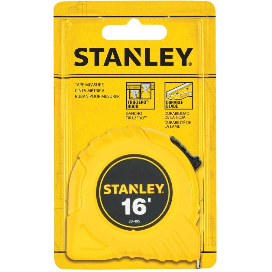 3/4" x 16' Yellow Tape Measure