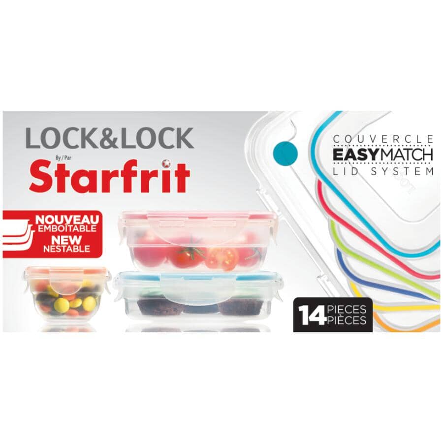 LocknLock Easy Match Container Set - 14 Pc