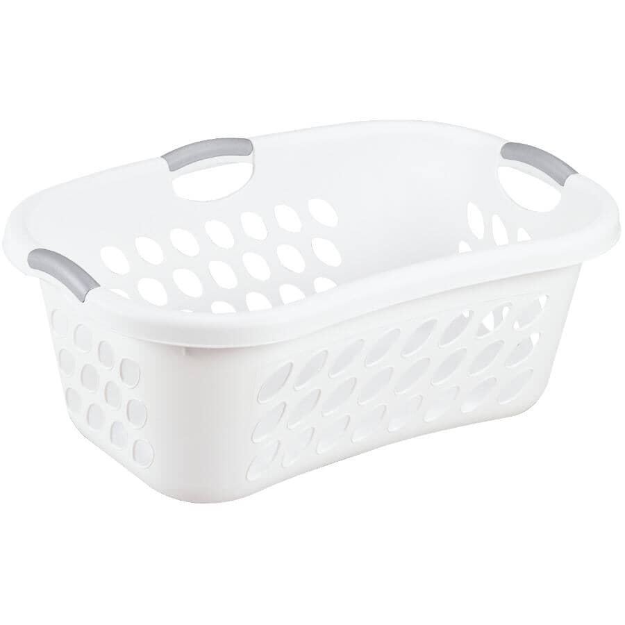 Bushel Ultra(TM) Hip-Hold Laundry Basket - White, 44 L