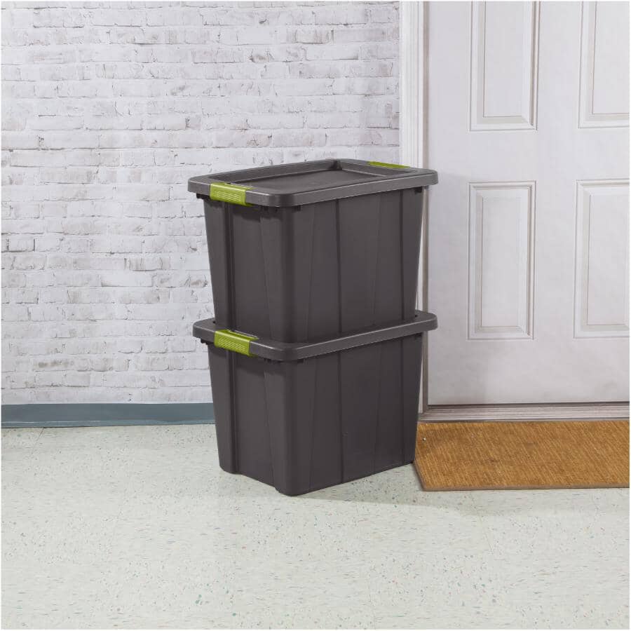 Latching Tuff Tote - Grey, 68 L