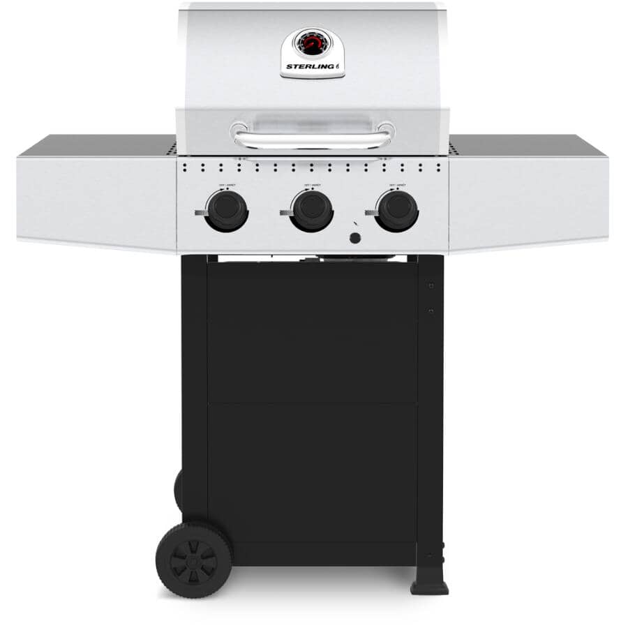 3 Burner Propane BBQ Cart - 30,000 BTU