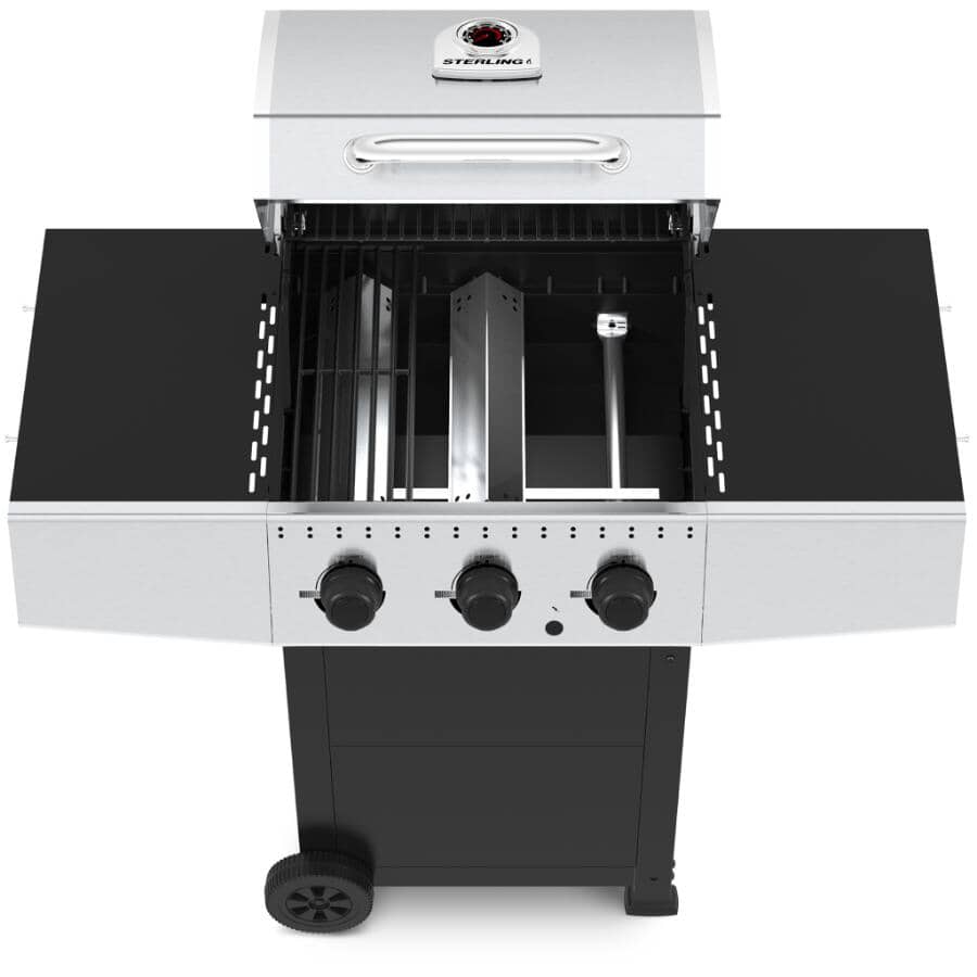 3 Burner Propane BBQ Cart - 30,000 BTU