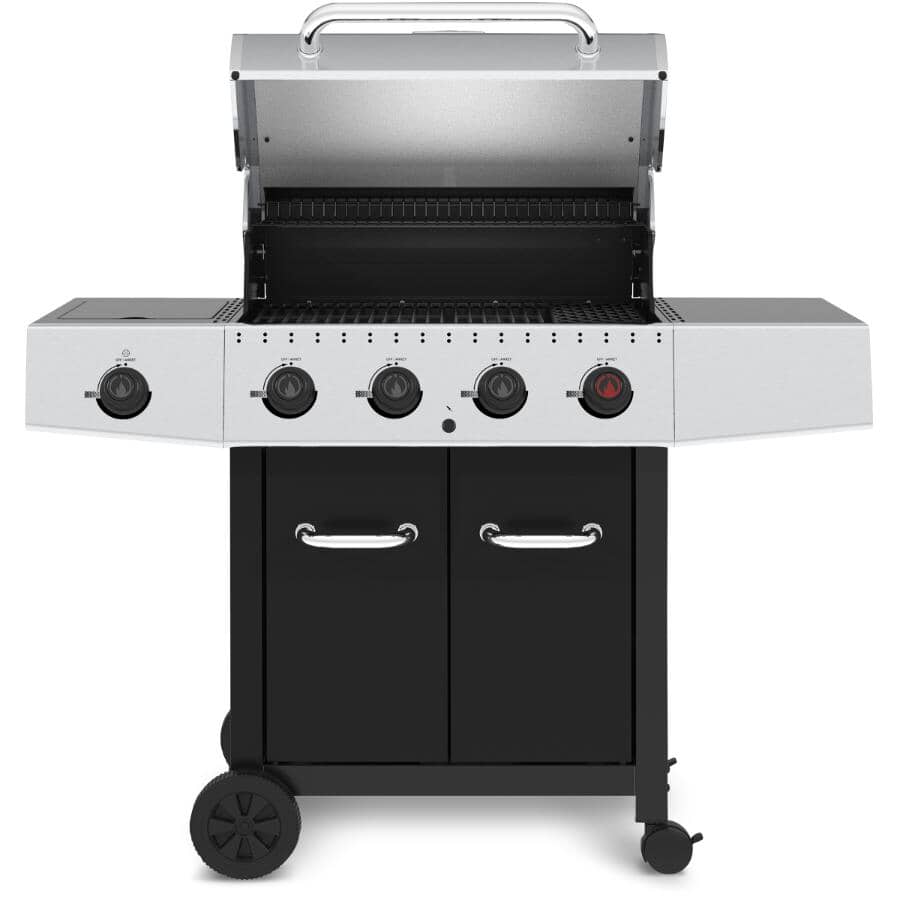 4 Burner Propane BBQ - 42,000 BTU, with Side Burner