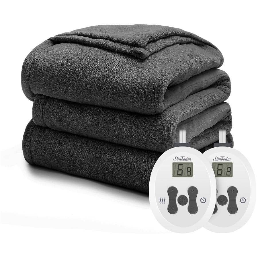 Dark Shadow Heated Electric Blanket - Queen