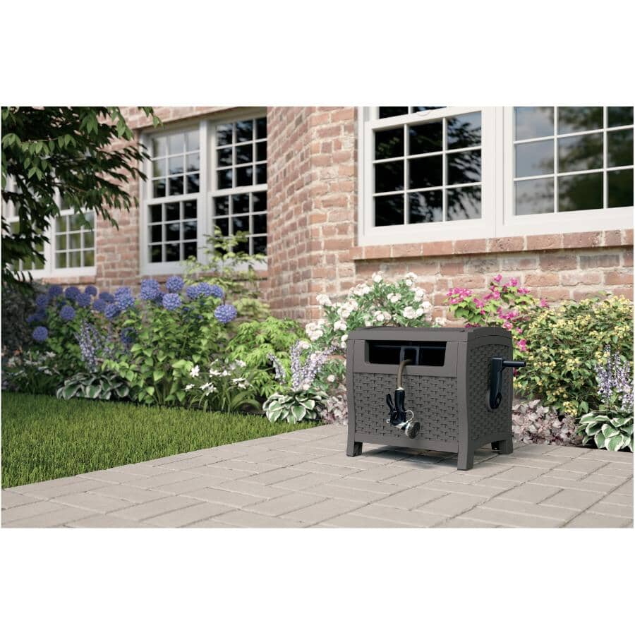 Slide Trak Hideaway Hose Reel, with 175' Hose Capacity