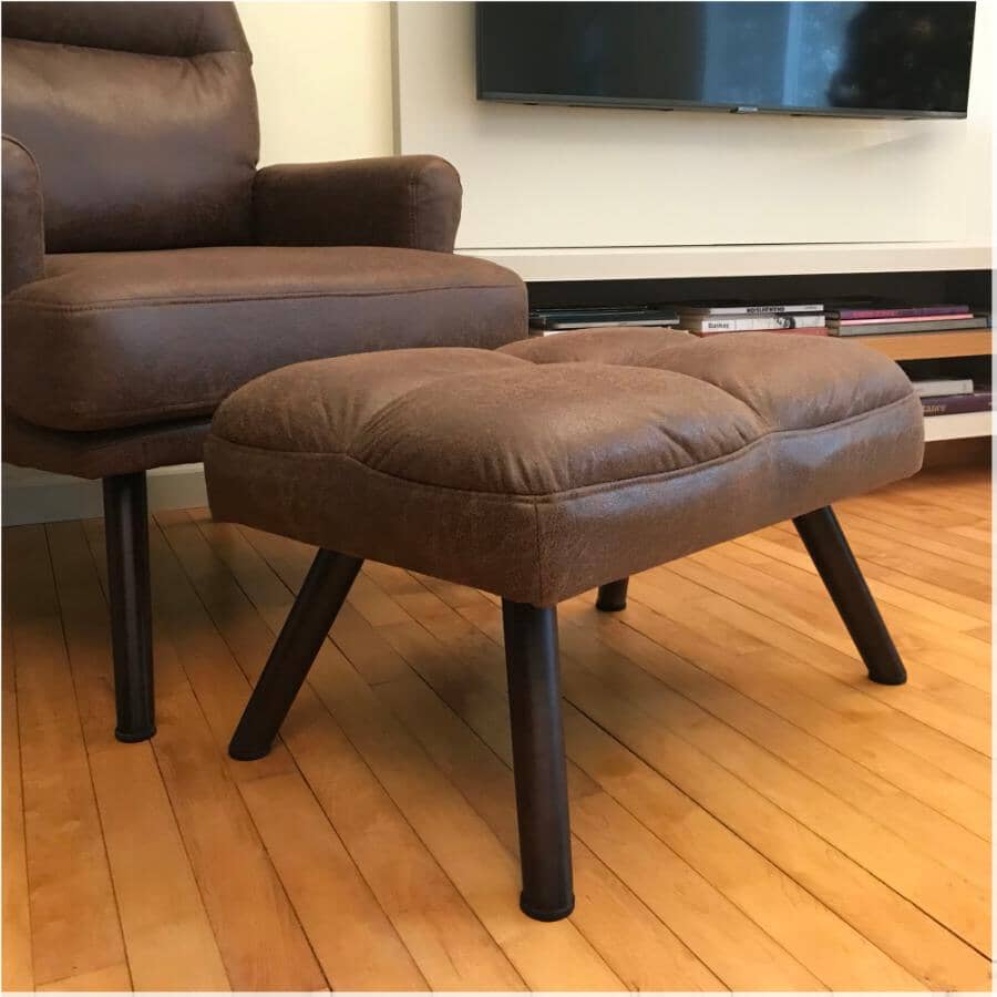 1-1/2" Round Super Sliders Felt Pads with Gorilla Glue Technology, Brown - 16 Pack