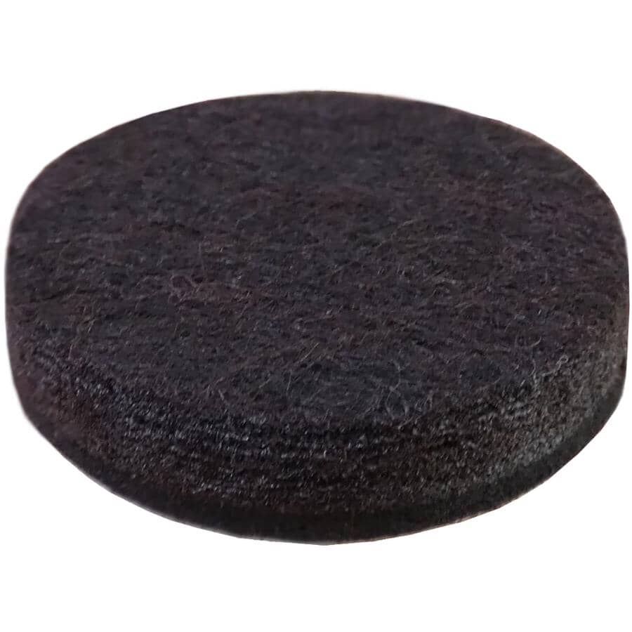 1" Round Super Sliders Felt Pads with Gorilla Glue Technology, Brown - 16 Pack