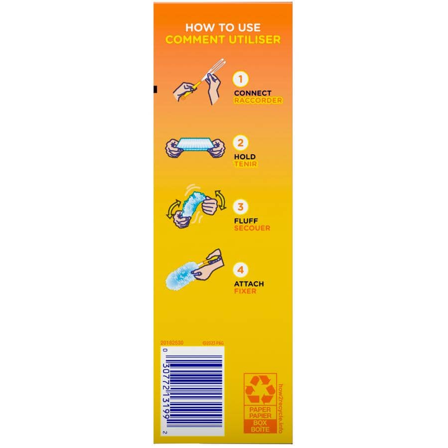 One-Sided Disposable Dusters with Handle - 5 Pack