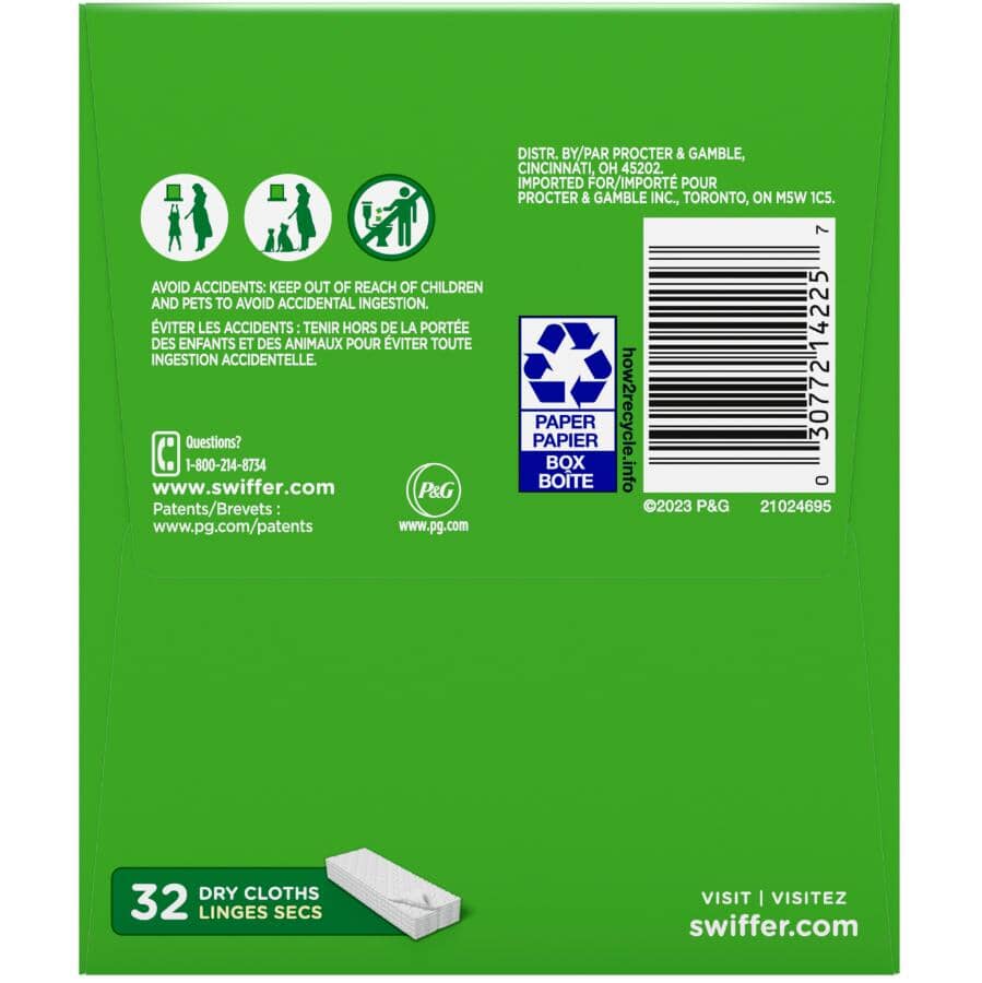 Sweeper Dust Floor Mop Refills - 32 Pack