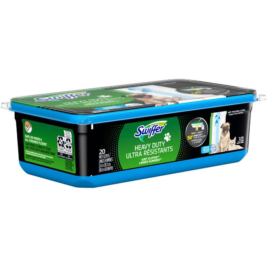 Sweeper Heavy Duty Pet Wet Mopping Cloths Refills - 20 Pack