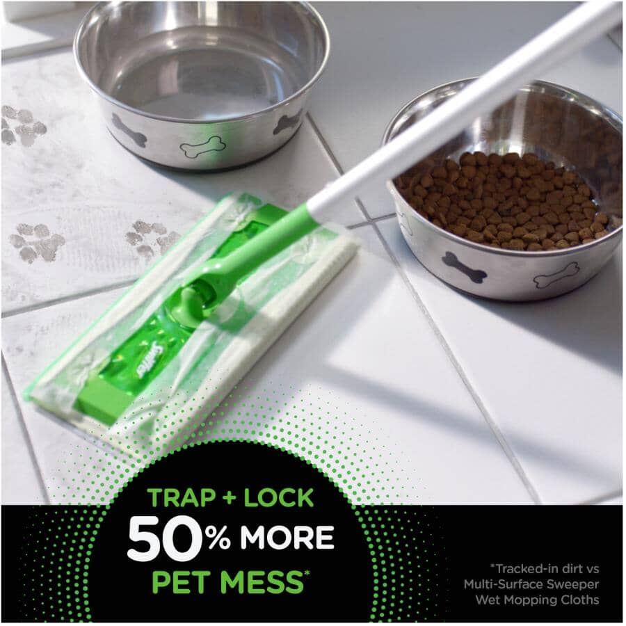 Sweeper Heavy Duty Pet Wet Mopping Cloths Refills - 20 Pack