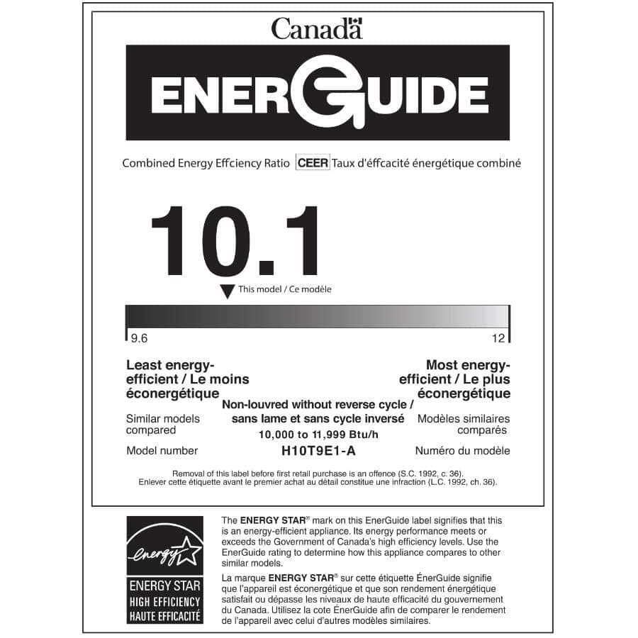 10,000 BTU Through-The-Wall Air Conditioner with Remote