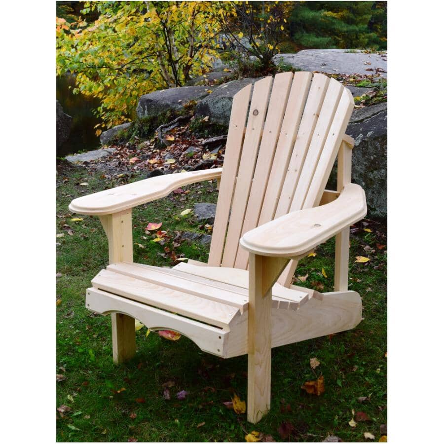 Bear Pine Adirondak Chair - Unfinished