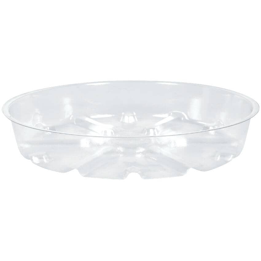 4" Clear Vinyl Plant Saucer